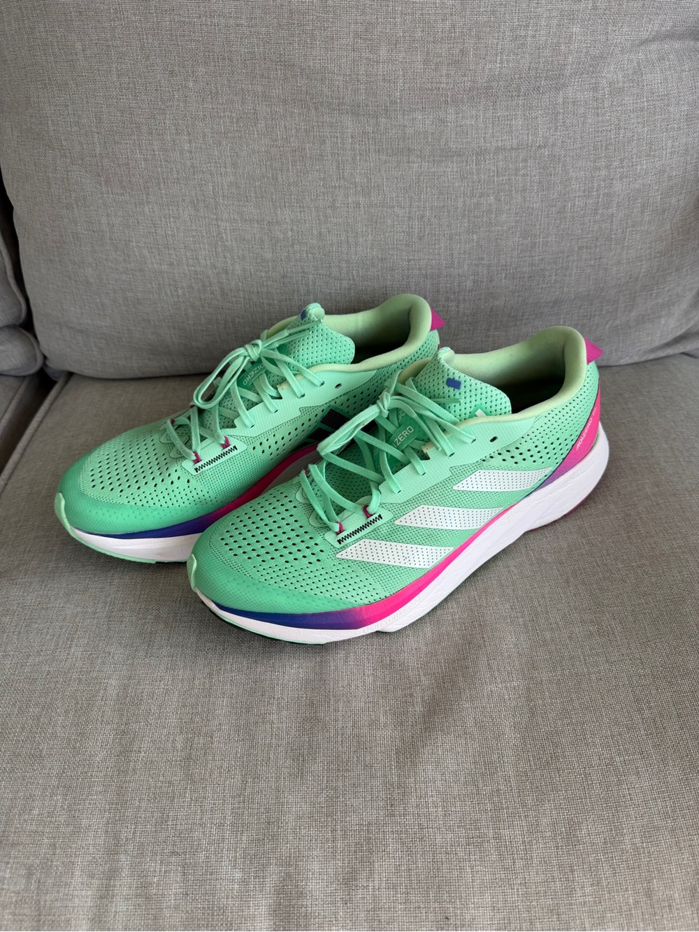 Adidas Adizero SL Women’s 11 Pulse Mint Lucid Fuchsia Running Shoes